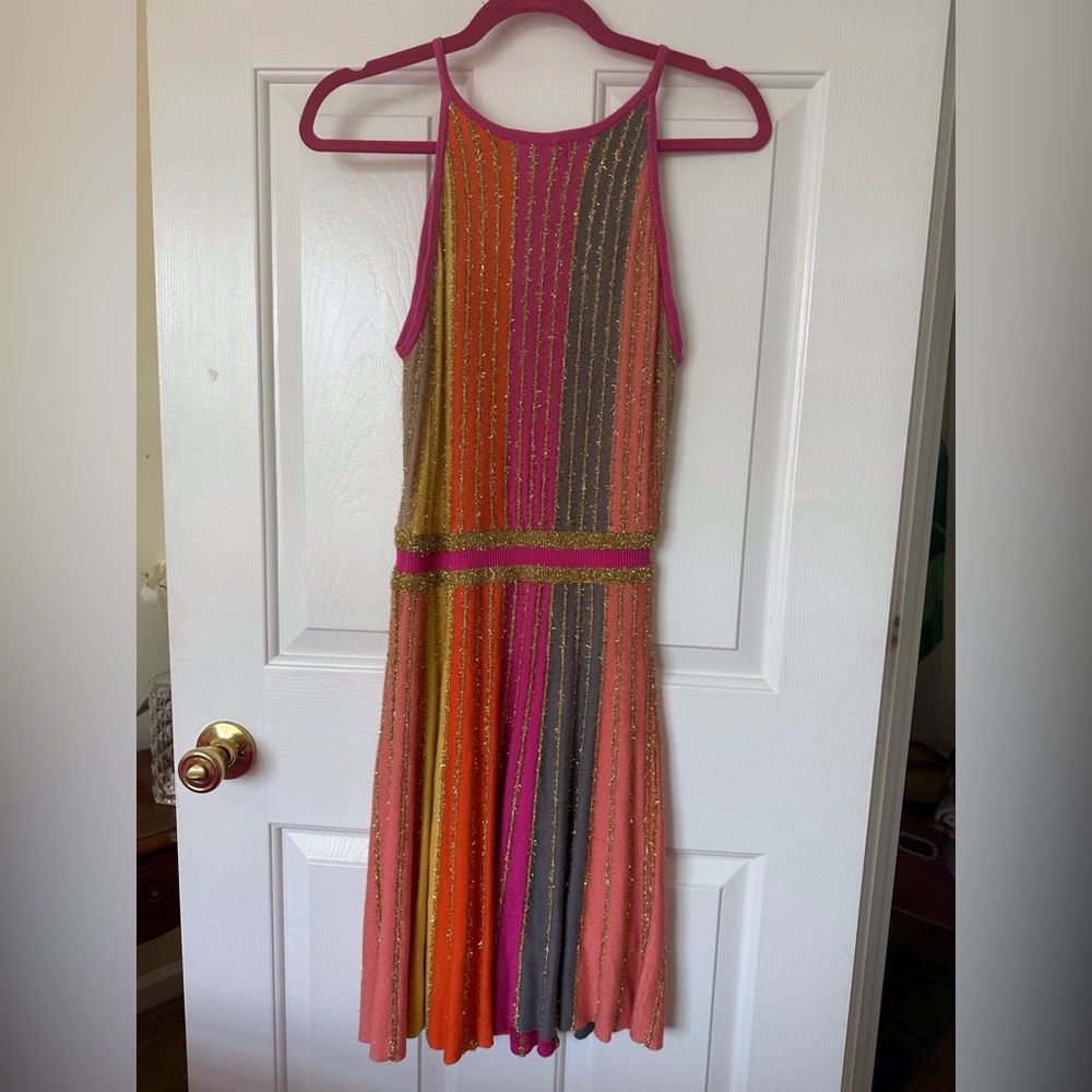 Allison NYC Metallic Paneled Dress - Picture 4 of 4